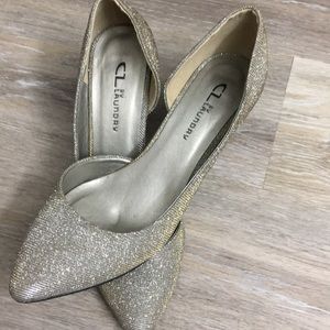 Silver sparkle shoes
